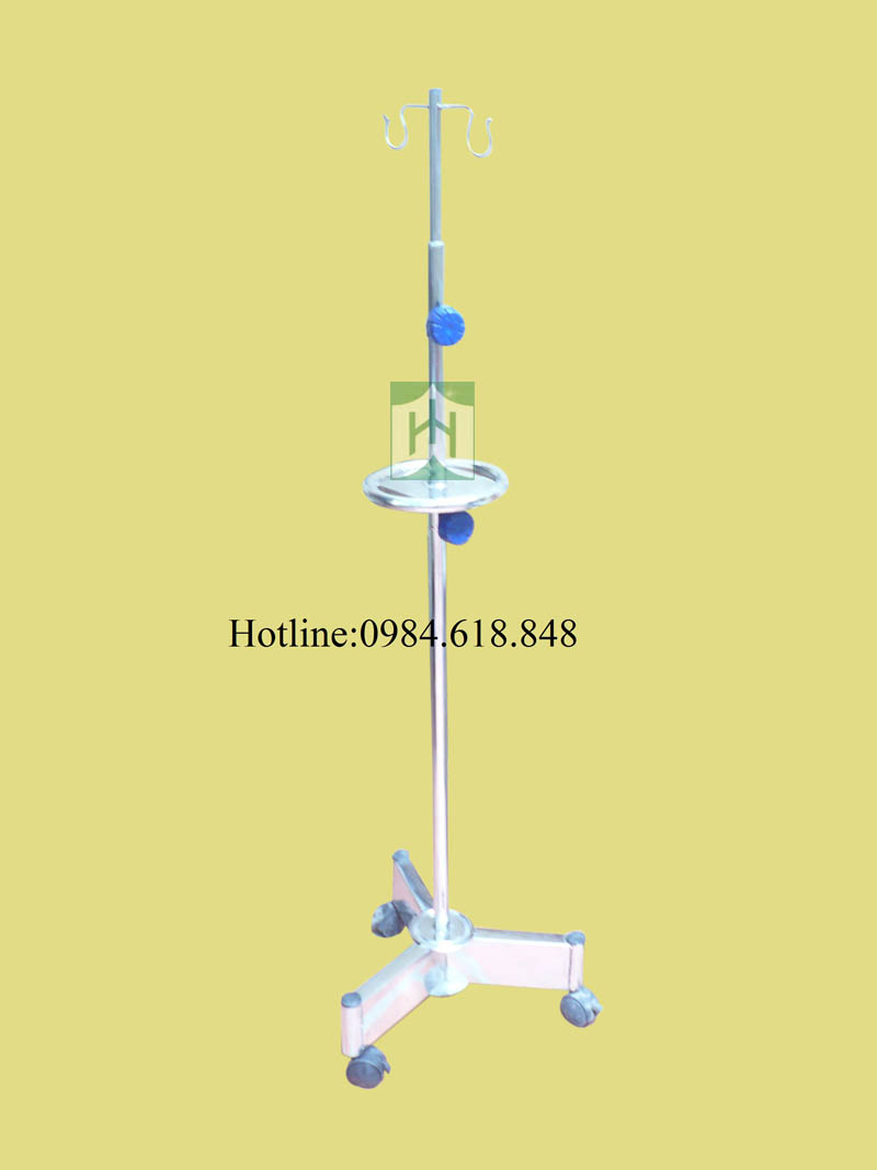 Cọc truyền  có tay đẩy inox-Model:CI120