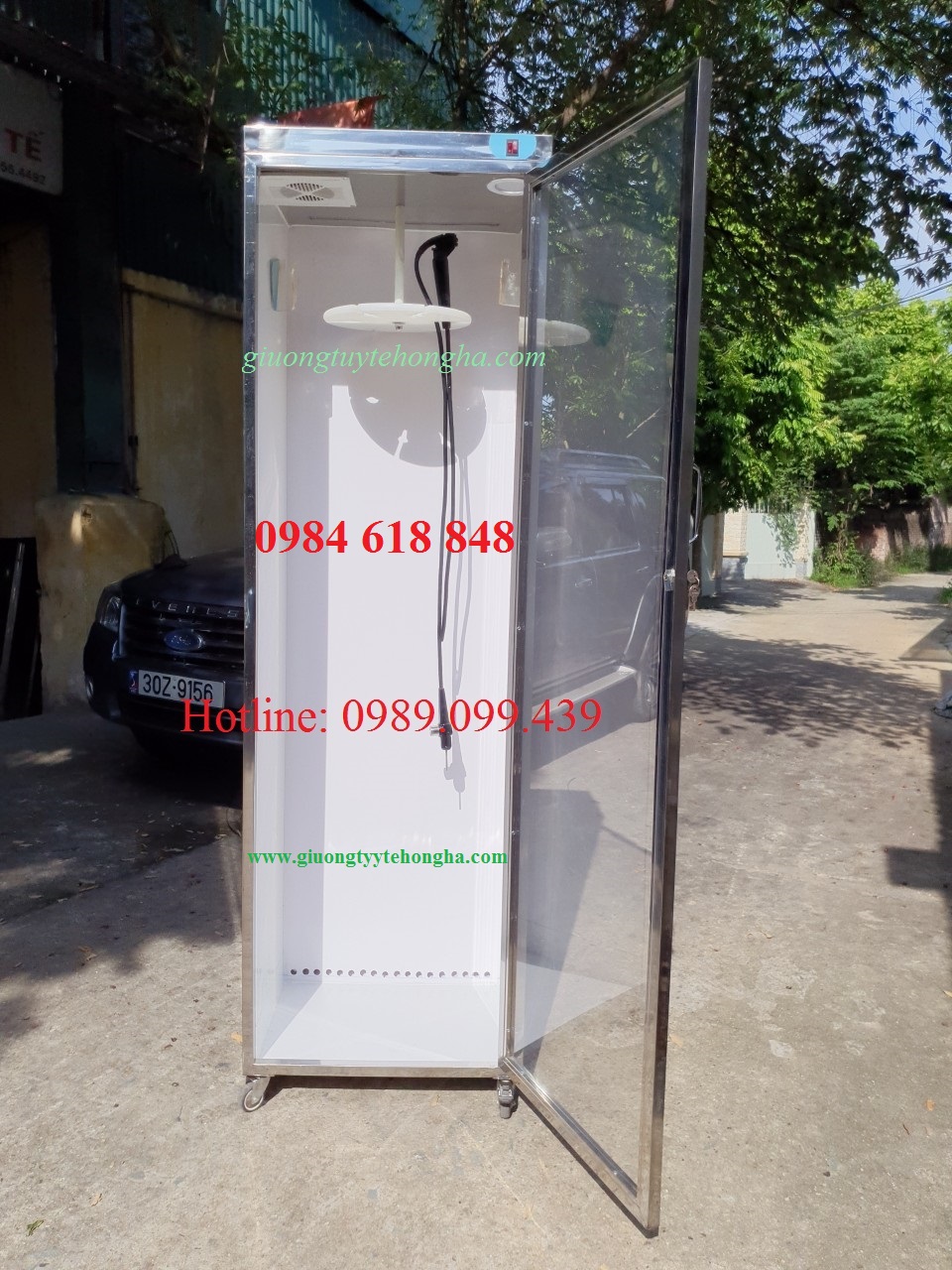 TỦ TREO DÂY NỘI SOI KHUNG INOX Model: A9