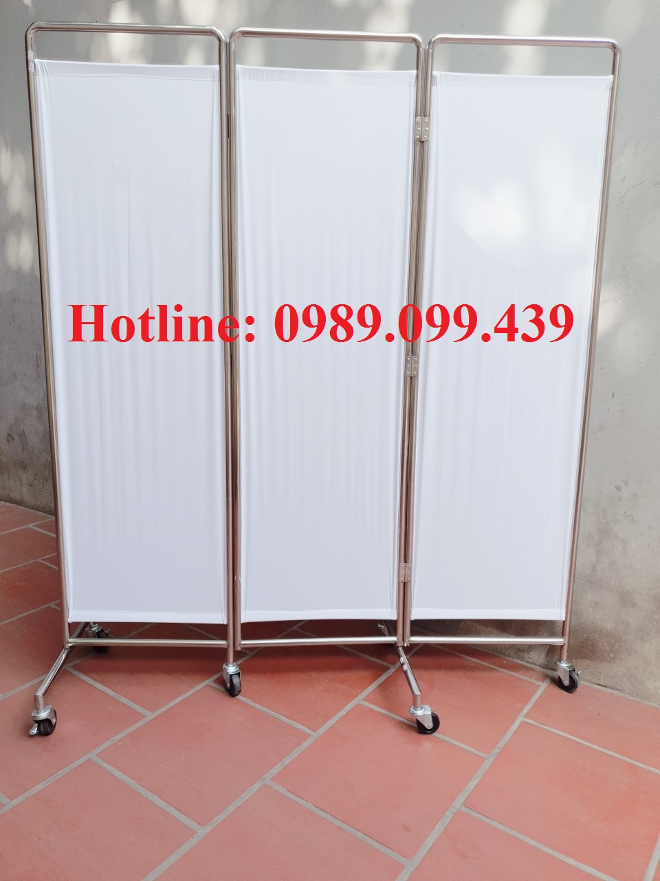 Bình phong y tế 3 bức inox,model:IB 317